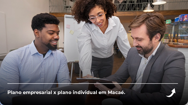 Plano empresarial x plano individual em Macaé_